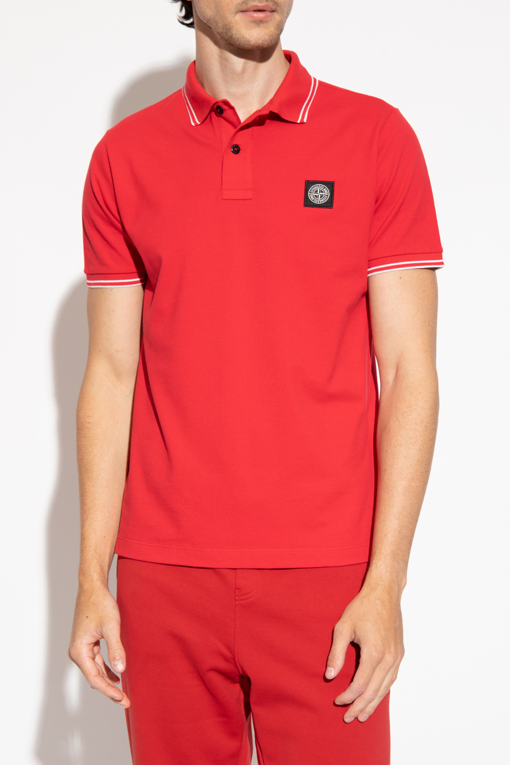 Stone island hot sale polo shirt red